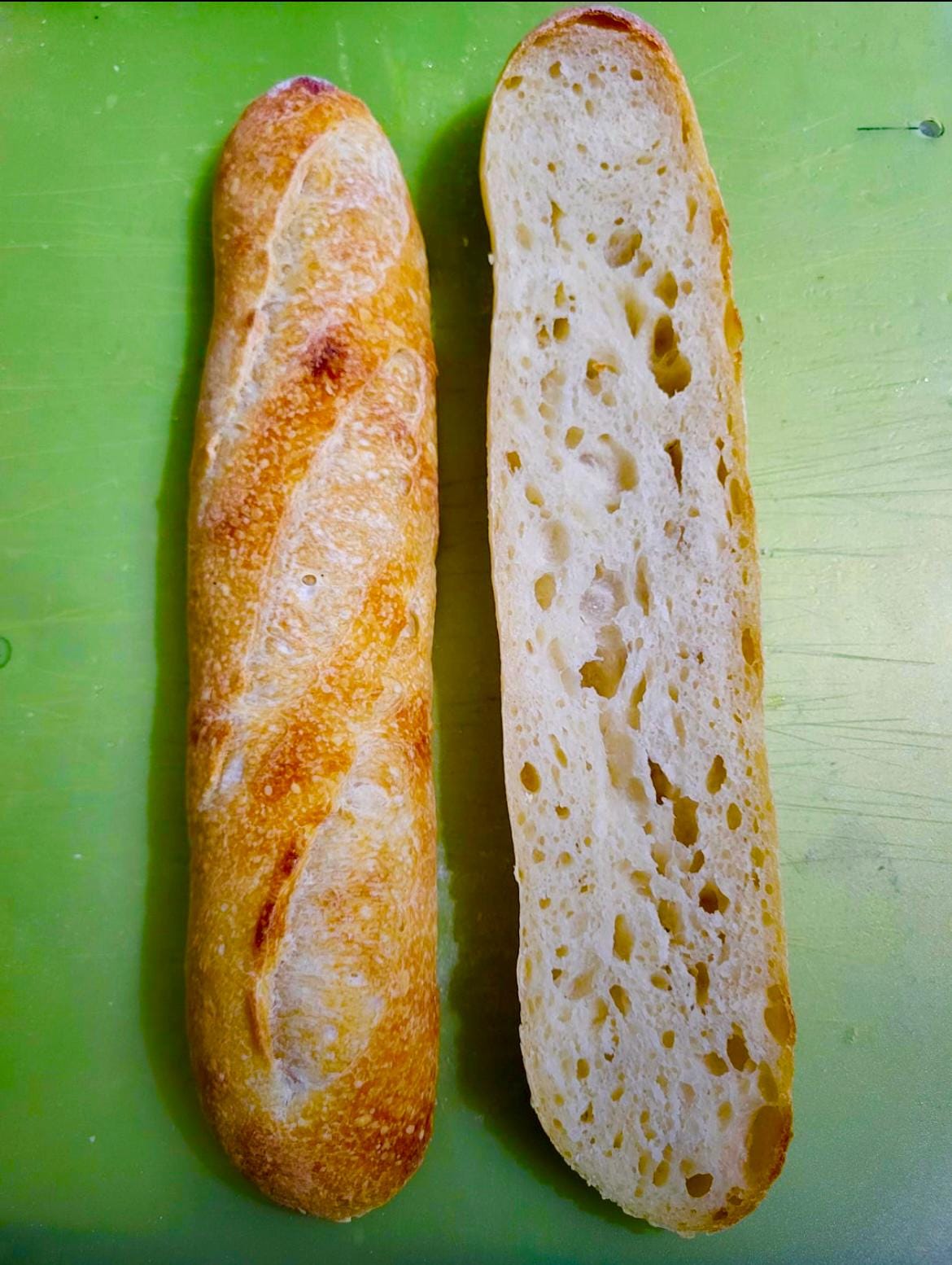 Long Baguette of Sourdough Bread