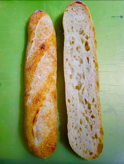 Long Baguette of Sourdough Bread